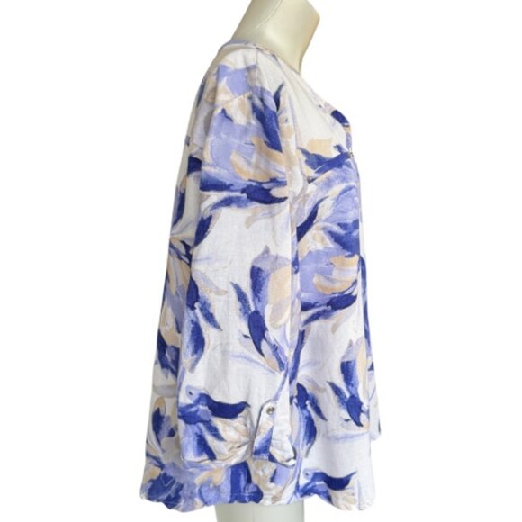 JM Collection 1/4 Zip Pullover Tunic - Picture 2 of 6